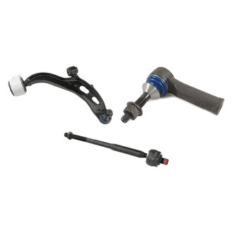 Mevotech® - Supreme™ Front Passenger Side Lower Control Arm with Ball Joint and Tie Rod End Kit