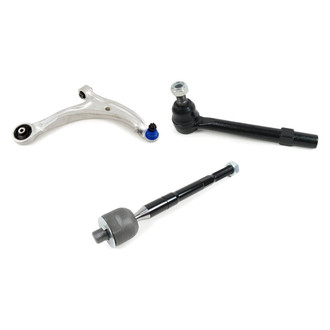 Mevotech® - Supreme™ Front Passenger Side Lower Control Arm with Ball Joint and Tie Rod End Kit