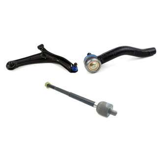 Mevotech® - Supreme™ Front Passenger Side Lower Control Arm with Ball Joint and Tie Rod End Kit