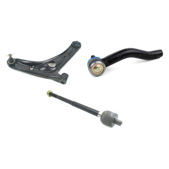 Mevotech® - Supreme™ Front Passenger Side Lower Control Arm with Ball Joint and Tie Rod End Kit