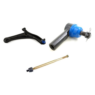 Mevotech® - Supreme™ Front Passenger Side Lower Control Arm with Ball Joint and Tie Rod End Kit