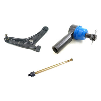 Mevotech® - Supreme™ Front Passenger Side Lower Control Arm with Ball Joint and Tie Rod End Kit