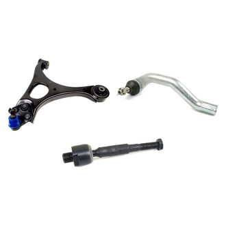 Mevotech® - Supreme™ Front Passenger Side Lower Control Arm with Ball Joint and Tie Rod End Kit