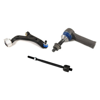 Mevotech® - Supreme™ Front Passenger Side Lower Control Arm with Ball Joint and Tie Rod End Kit