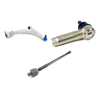 Mevotech® - Supreme™ Front Passenger Side Lower Control Arm with Ball Joint and Tie Rod End Kit
