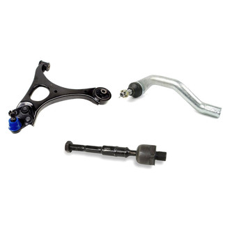 Mevotech® - Supreme™ Front Passenger Side Lower Control Arm with Ball Joint and Tie Rod End Kit
