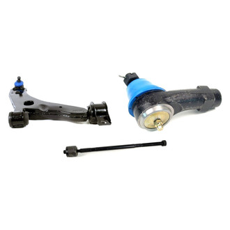Mevotech® - Supreme™ Front Passenger Side Lower Control Arm with Ball Joint and Tie Rod End Kit
