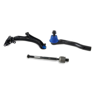 Mevotech® - Supreme™ Front Passenger Side Lower Control Arm with Ball Joint and Tie Rod End Kit