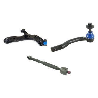 Mevotech® - Supreme™ Front Passenger Side Lower Control Arm with Ball Joint and Tie Rod End Kit
