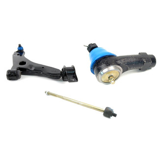 Mevotech® - Supreme™ Front Passenger Side Lower Control Arm with Ball Joint and Tie Rod End Kit
