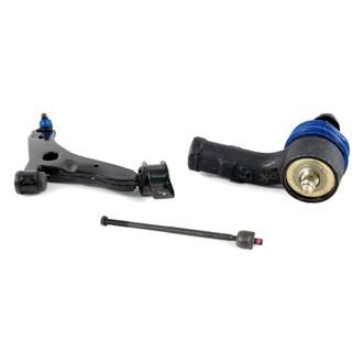 Mevotech® - Supreme™ Front Passenger Side Lower Control Arm with Ball Joint and Tie Rod End Kit