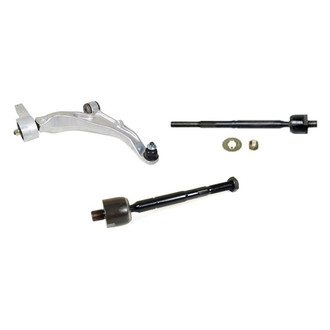 Mevotech® - Supreme™ Front Passenger Side Lower Control Arm with Ball Joint and Tie Rod End Kit