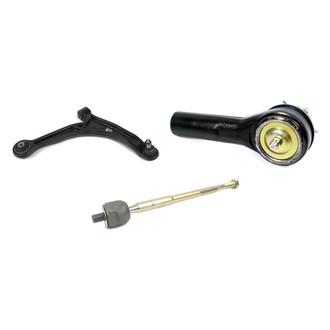 Mevotech® - Supreme™ Front Passenger Side Lower Control Arm with Ball Joint and Tie Rod End Kit