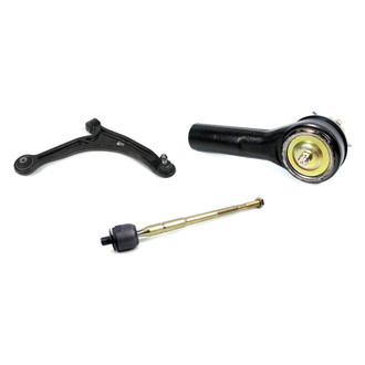Mevotech® - Supreme™ Front Passenger Side Lower Control Arm with Ball Joint and Tie Rod End Kit