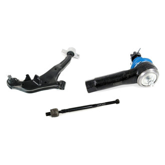 Mevotech® - Supreme™ Front Passenger Side Lower Control Arm with Ball Joint and Tie Rod End Kit