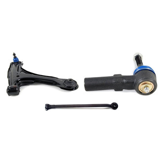 Mevotech® - Supreme™ Front Passenger Side Lower Control Arm with Ball Joint and Tie Rod End Kit