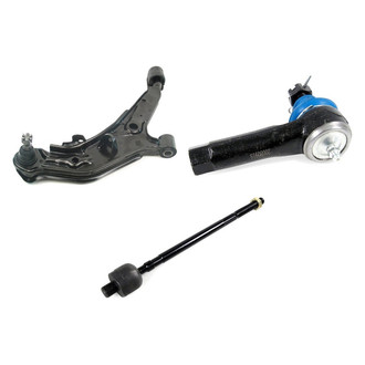 Mevotech® - Supreme™ Front Passenger Side Lower Control Arm with Ball Joint and Tie Rod End Kit