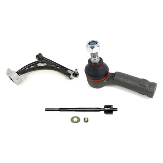 Mevotech® - Supreme™ Front Passenger Side Lower Control Arm with Ball Joint and Tie Rod End Kit