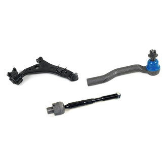 Mevotech® - Supreme™ Front Passenger Side Lower Control Arm with Ball Joint and Tie Rod End Kit
