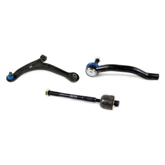 Mevotech® - Supreme™ Front Passenger Side Lower Control Arm with Ball Joint and Tie Rod End Kit