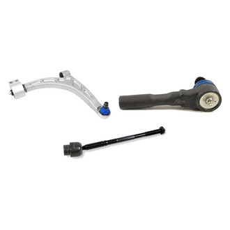 Mevotech® - Supreme™ Front Passenger Side Lower Control Arm with Ball Joint and Tie Rod End Kit