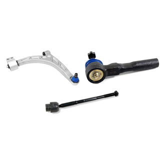 Mevotech® - Supreme™ Front Passenger Side Lower Control Arm with Ball Joint and Tie Rod End Kit