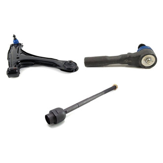 Mevotech® - Supreme™ Front Passenger Side Lower Control Arm with Ball Joint and Tie Rod End Kit