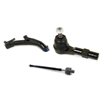 Mevotech® - Supreme™ Front Passenger Side Lower Control Arm with Ball Joint and Tie Rod End Kit