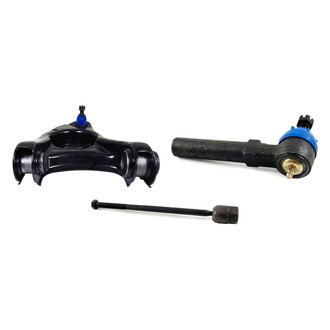 Mevotech® - Supreme™ Front Passenger Side Lower Control Arm with Ball Joint and Tie Rod End Kit