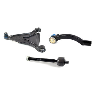 Mevotech® - Supreme™ Front Passenger Side Lower Control Arm with Ball Joint and Tie Rod End Kit