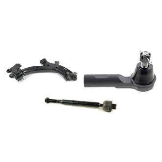 Mevotech® - Supreme™ Front Passenger Side Lower Control Arm with Ball Joint and Tie Rod End Kit