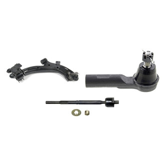 Mevotech® - Supreme™ Front Passenger Side Lower Control Arm with Ball Joint and Tie Rod End Kit