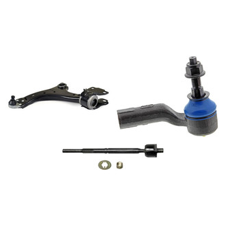 Mevotech® - Supreme™ Front Passenger Side Lower Control Arm with Ball Joint and Tie Rod End Kit