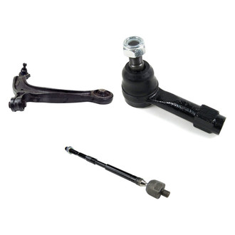 Mevotech® - Supreme™ Front Passenger Side Lower Control Arm with Ball Joint and Tie Rod End Kit