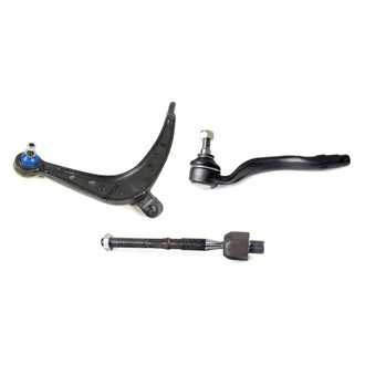 Mevotech® - Supreme™ Front Passenger Side Lower Control Arm with Ball Joint and Tie Rod End Kit