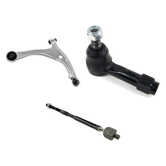 Mevotech® - Supreme™ Front Passenger Side Lower Control Arm with Ball Joint and Tie Rod End Kit