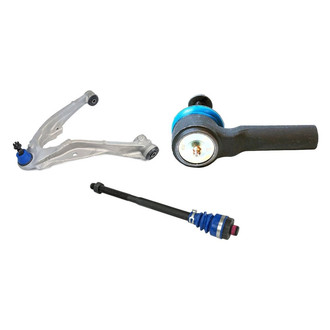 Mevotech® - Supreme™ Front Passenger Side Lower Control Arm with Ball Joint and Tie Rod End Kit
