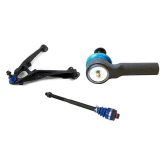 Mevotech® - Supreme™ Front Passenger Side Lower Control Arm with Ball Joint and Tie Rod End Kit