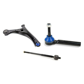 Mevotech® - Supreme™ Front Passenger Side Lower Control Arm with Ball Joint and Tie Rod End Kit