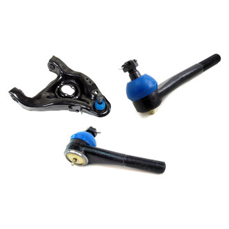 Mevotech® - Supreme™ Front Passenger Side Lower Control Arm with Ball Joint and Tie Rod End Kit