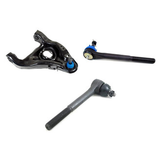 Mevotech® - Supreme™ Front Passenger Side Lower Control Arm with Ball Joint and Tie Rod End Kit
