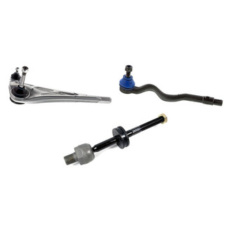 Mevotech® - Supreme™ Front Passenger Side Lower Control Arm with Ball Joint and Tie Rod End Kit