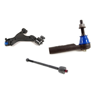 Mevotech® - Supreme™ Front Passenger Side Lower Control Arm with Ball Joint and Tie Rod End Kit