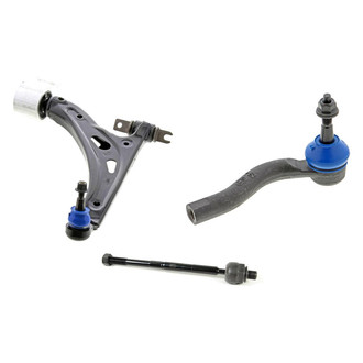 Mevotech® - Supreme™ Front Passenger Side Lower Control Arm with Ball Joint and Tie Rod End Kit