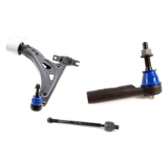 Mevotech® - Supreme™ Front Passenger Side Lower Control Arm with Ball Joint and Tie Rod End Kit