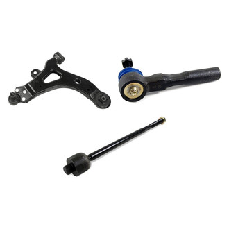 Mevotech® - Supreme™ Front Passenger Side Lower Control Arm with Ball Joint and Tie Rod End Kit