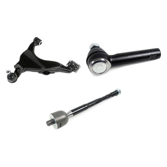 Mevotech® - Supreme™ Front Passenger Side Lower Control Arm with Ball Joint and Tie Rod End Kit