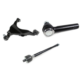 Mevotech® - Supreme™ Front Passenger Side Lower Control Arm with Ball Joint and Tie Rod End Kit