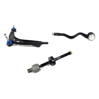Mevotech® - Supreme™ Front Passenger Side Lower Control Arm with Ball Joint and Tie Rod End Kit