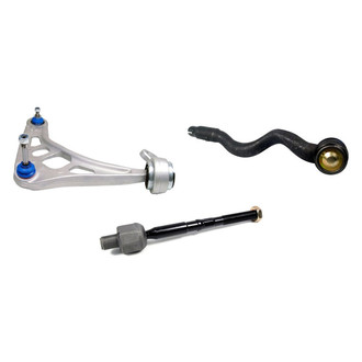 Mevotech® - Supreme™ Front Passenger Side Lower Control Arm with Ball Joint and Tie Rod End Kit